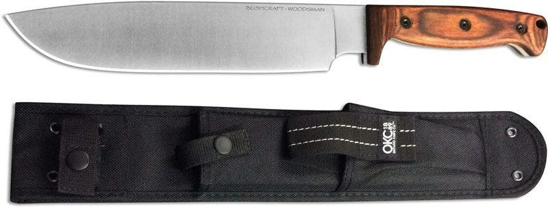 Ontario Knife Bushcraft Woodsman Knife W/Nylon Sheath 8697 Ontario Knives