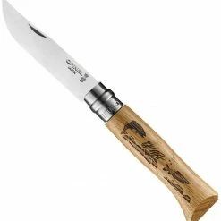 Opinel No.8 Engraved Handle Knife (France)