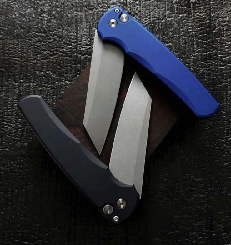 PROTECH KNIVES Pro-Tech Malibu Reverse Tanto Button Lock Flipper 5201 All Knife Brands