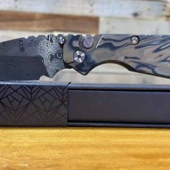PROTECH KNIVES Pro-Tech Strider SnG Custom Auto Camo G-10 Damascus Blade Pearl Button 2436-DAMASCUS All Knife Brands