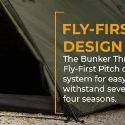 Snugpak Bunker 3 Person Tent / Tactical Shelter (Olive) Tents & Shelters