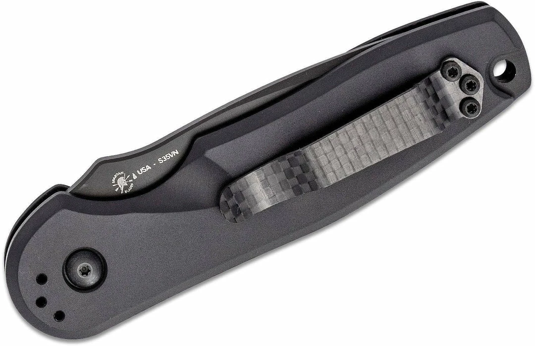 SPARTAN BLADES Spartan Zelos SF9BKBK Auto Folding Knife 3.25" S45VN Black PVD