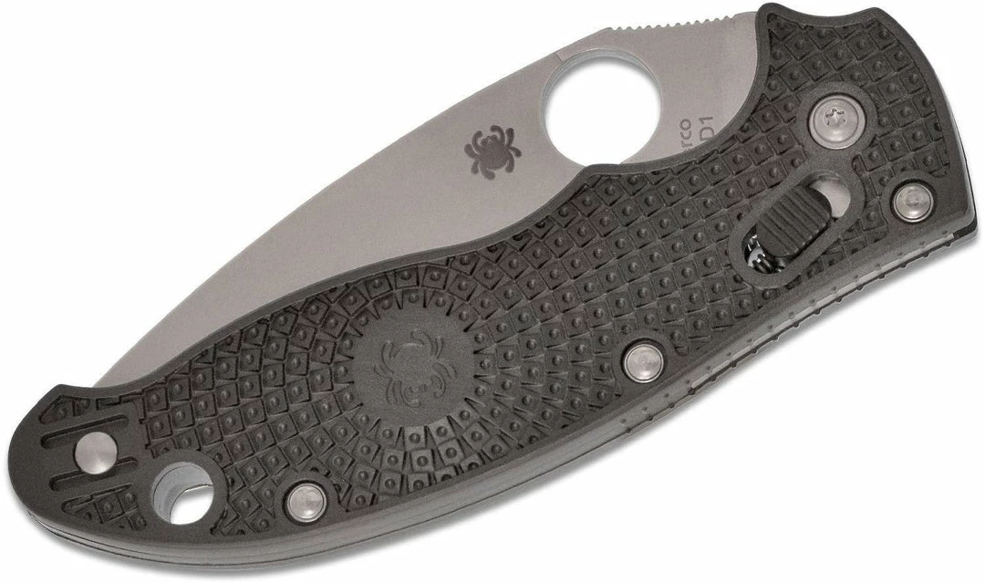 Spyderco Manix 2 Knife Plain Blade Black Handles Spyderco Knives