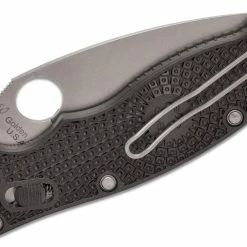 Spyderco Manix 2 Knife Plain Blade Black Handles Spyderco Knives