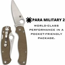 Spyderco Paramilitary 2 C81MPCW2 Folding Knife 3.47