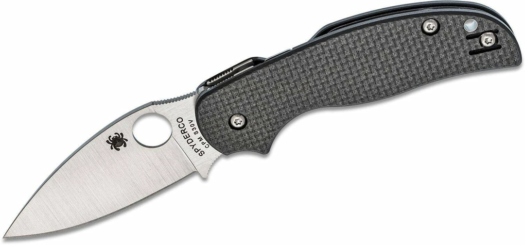 Spyderco Sage 5 Folding Knife 3.03" S30V Satin Plain Blade, Carbon Fiber - C123CFPCL Spyderco Knives