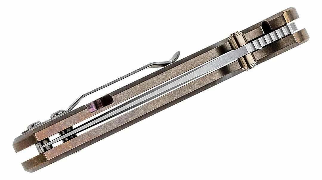 TOOR KNIVES Toor Merchant FL35S Folding Knife 3.5" CPM-S35VN - Bronze