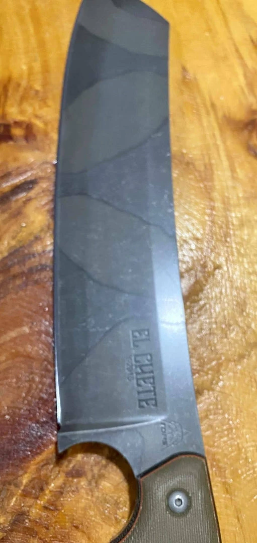 TOPS Knives El Chete With Camo Finish Blade