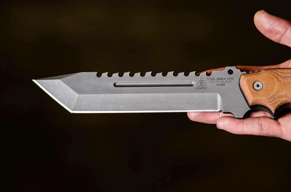 TOPS KNIVES TOPS Steel Eagle 107D Delta Class Knife (USA) All Knife Brands