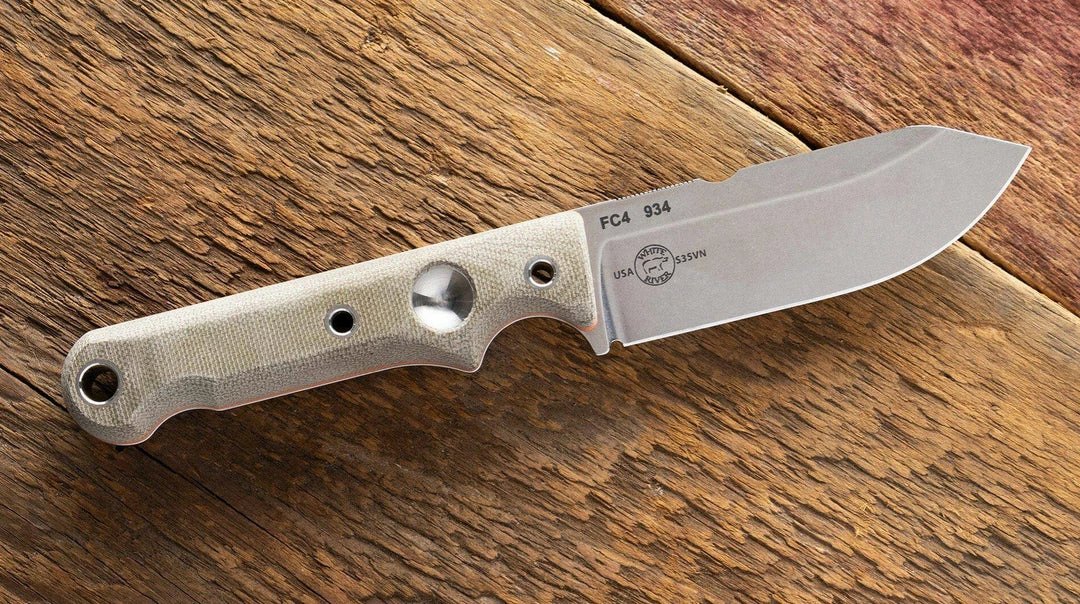 WHITE RIVER KNIVES All Knife Brands White River WRFC4 Firecraft 4 Fixed Blade (USA)
