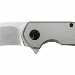 Zero Tolerance 0220 Jens Anso Flipper 3.5" S35VN Stonewashed Blade, Titanium Handles