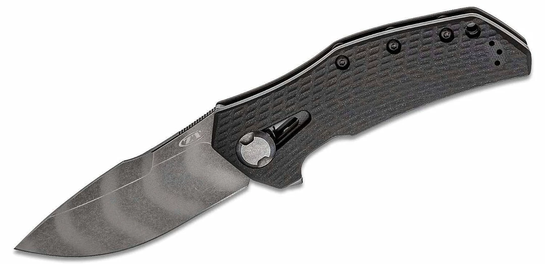 Zero Tolerance 0308BLKTS Flipper Knife 3.75" CPM-20CV Tigerstripe Blade