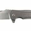 Zero Tolerance 0900 Les George Flipper 2.7" S35VN Stonewashed Blade, Titanium Handles